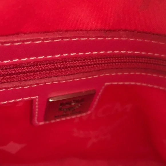 MCM Pink  and White Women's Satchel a few marks inside no smell - Picture 9 of 11